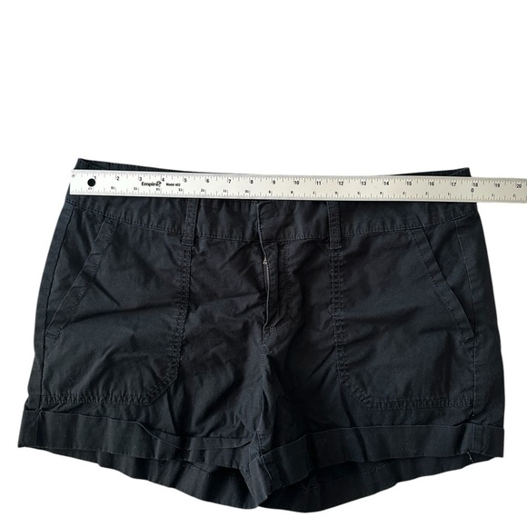 a.n.a. black twill chino shorts flat front size 12/31 4" inseam - Picture 5 of 10